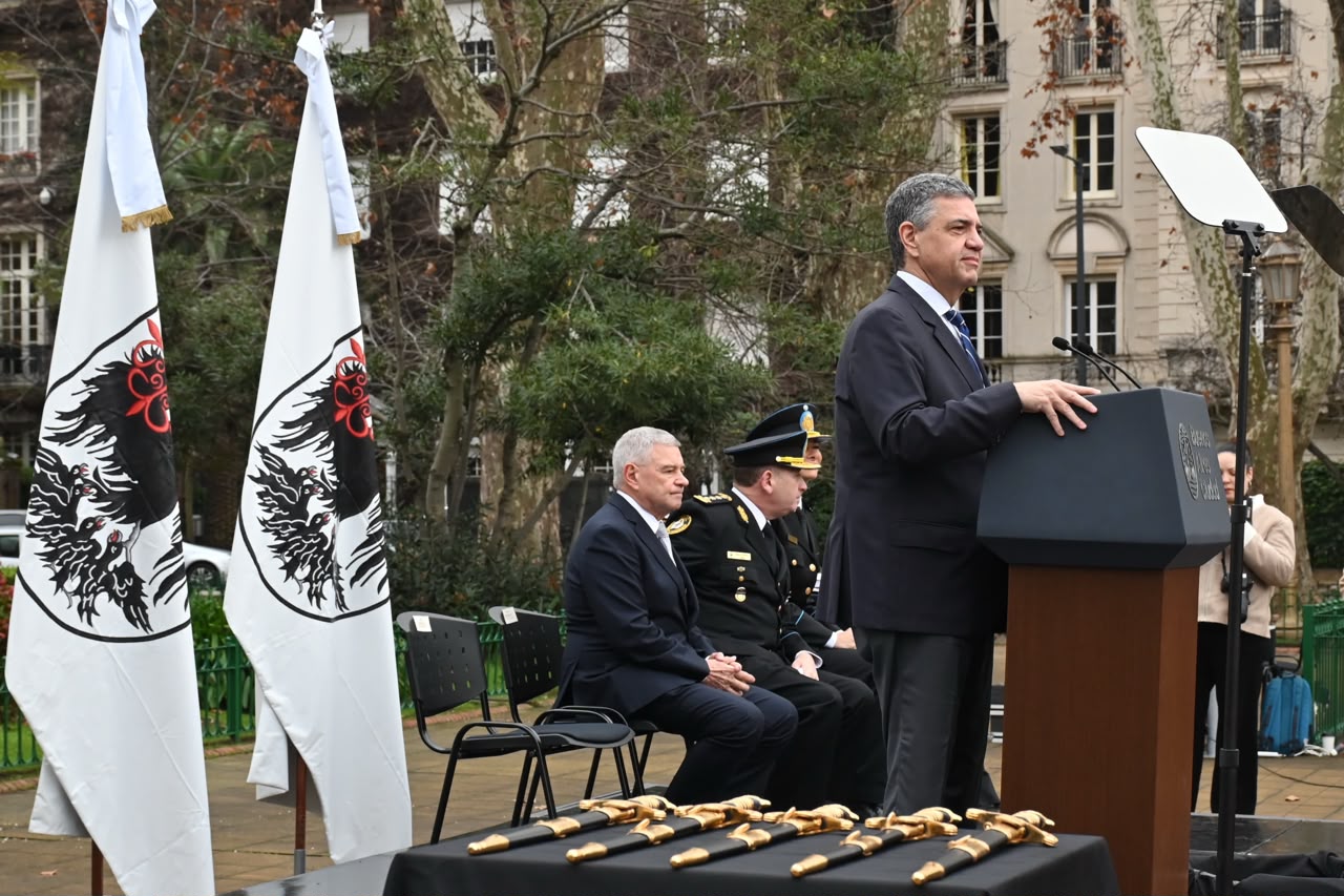 Jorge Macri, en el reconocimiento a policías: “Tomamos la decisión de recuperar el orden en la Ciudad”